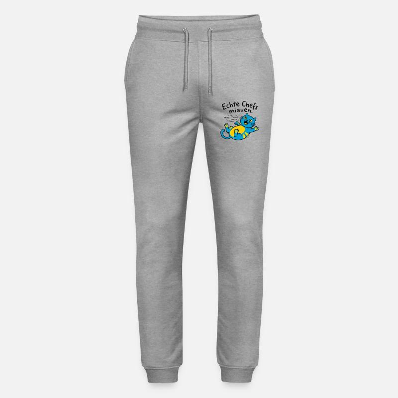 Fröhliche blaue Katze Miauen - Stanley/Stella Unisex Bio Jogginghose Mover  - Grau meliert