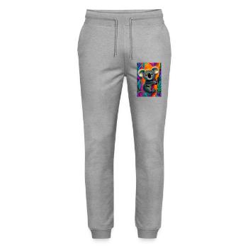 Koala - Stanley/Stella Unisex Bio Jogginghose Mover  - Grau meliert - Vorne - Marisol (170cm) & Nik (191cm)