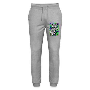 Koala - Stanley/Stella Unisex Bio Jogginghose Mover  - Grau meliert - Vorne - Marisol (170cm) & Nik (191cm)