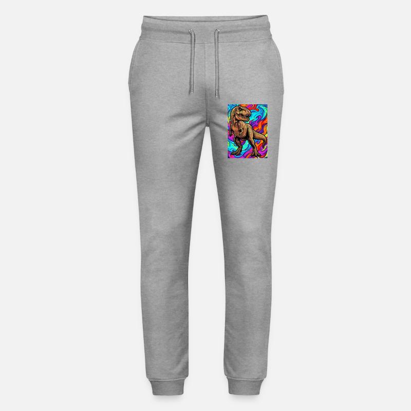 Dinosaurier - Stanley/Stella Unisex Bio Jogginghose Mover  - Grau meliert