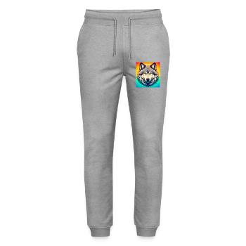 Wolf - Stanley/Stella Unisex Bio Jogginghose Mover  - Grau meliert - Vorne - Marisol (170cm) & Nik (191cm)