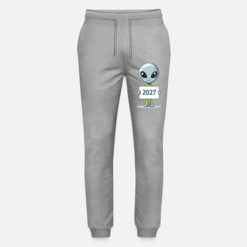 kleines blaues Alien - Stanley/Stella Unisex Bio Jogginghose Mover  - Grau meliert