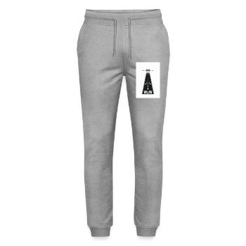 Aviation Runway Design – It’s a Lifestyle - Stanley/Stella Unisex Bio Jogginghose Mover  - Grau meliert - Vorne - Marisol (170cm) & Nik (191cm)