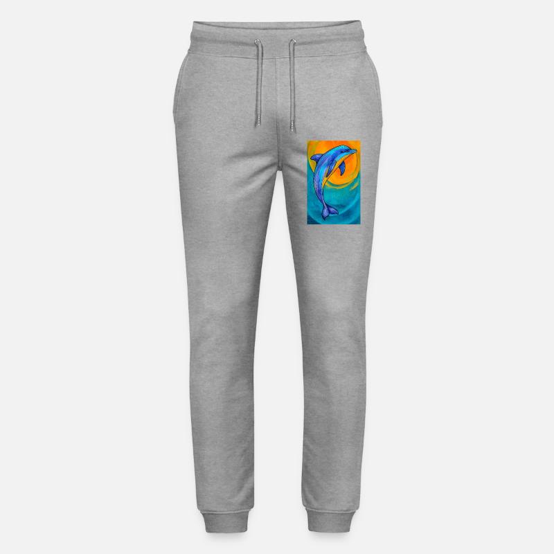 Delfin - Stanley/Stella Unisex Bio Jogginghose Mover  - Grau meliert