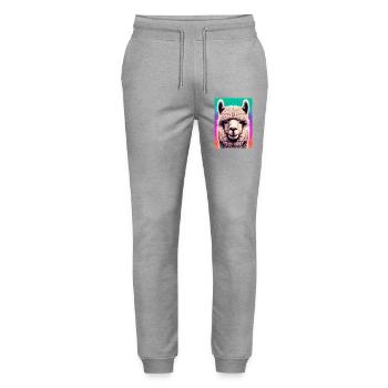 Alpaga - Pantalon de jogging bio MOVER Stanley/Stella unisexe - gris chiné - Devant - Marisol (170cm) & Nik (191cm)