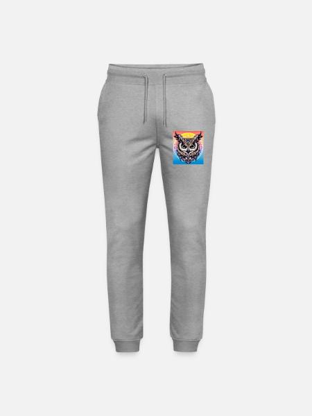 Eule - Stanley/Stella Unisex Bio Jogginghose Mover - Grau meliert