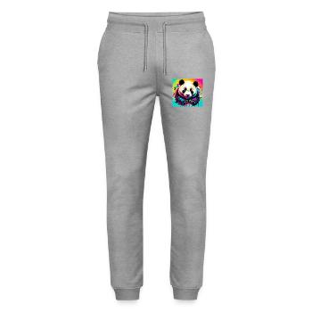 panda - Pantalon de jogging bio MOVER Stanley/Stella unisexe - gris chiné - Devant - Marisol (170cm) & Nik (191cm)