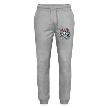 Aufenthalte auf der Kreuzfahrt Familienurlaub Kreuzfahrt - Stanley/Stella Unisex Bio Jogginghose Mover  - Grau meliert - Vorne - Marisol (170cm) & Nik (191cm)