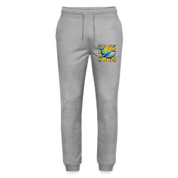 Wal - Stanley/Stella Unisex Bio Jogginghose Mover  - Grau meliert - Vorne - Marisol (170cm) & Nik (191cm)