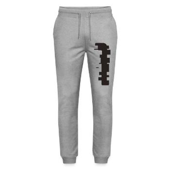 1 - Pantalon de jogging bio MOVER Stanley/Stella unisexe - gris chiné - Devant - Marisol (170cm) & Nik (191cm)