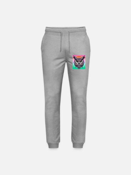 Eule - Stanley/Stella Unisex Bio Jogginghose Mover  - Grau meliert