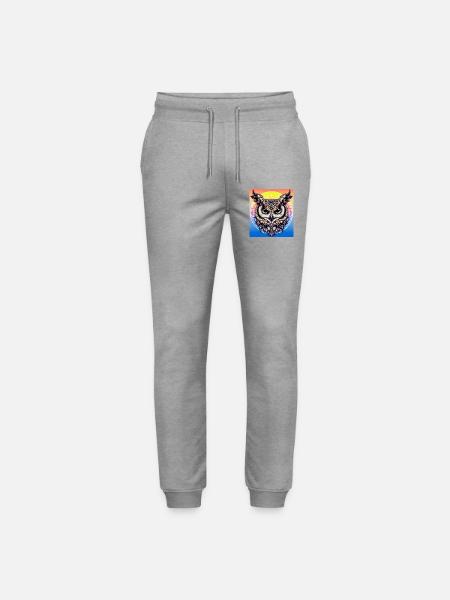 Eule - Stanley/Stella Unisex Bio Jogginghose Mover - Grau meliert