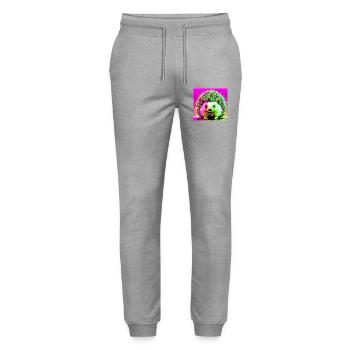 hedgehog - Stanley/Stella Mover Unisex Organic Jogging Trousers - heather grey - Front - Marisol (170cm) & Nik (191cm)