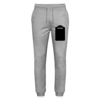 Chopping board - Stanley/Stella Mover Unisex Organic Jogging Trousers - heather grey - Front - Marisol (170cm) & Nik (191cm)