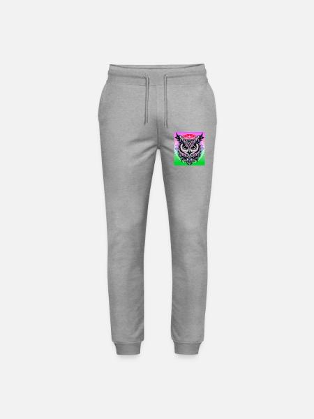 Eule - Stanley/Stella Unisex Bio Jogginghose Mover  - Grau meliert