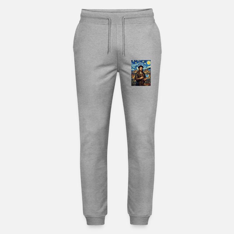Albrecht Durer Sternennacht - Stanley/Stella Unisex Bio Jogginghose Mover  - Grau meliert