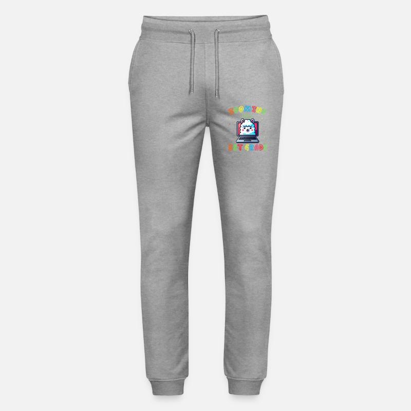 Lama Code Arc-en-Ciel Numérique - Pantalon de jogging bio MOVER Stanley/Stella unisexe - gris chiné
