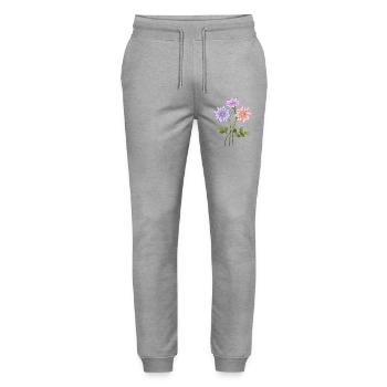 Fleur - Pantalon de jogging bio MOVER Stanley/Stella unisexe - gris chiné - Devant - Marisol (170cm) & Nik (191cm)