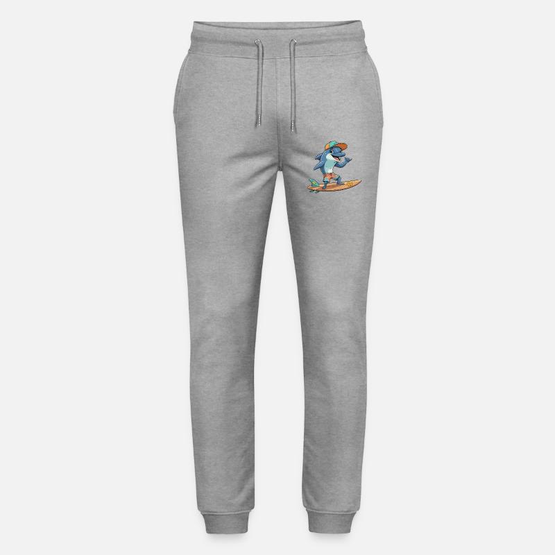 Surfer Delfin Strandlook - Stanley/Stella Unisex Bio Jogginghose Mover  - Grau meliert