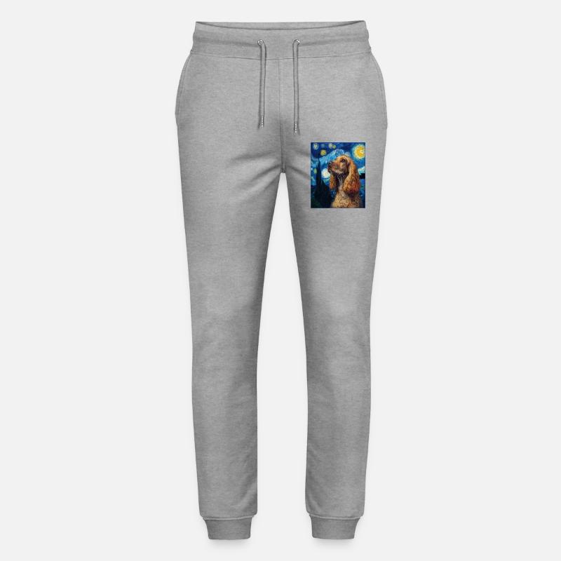 Chien Cocker Spaniel - Pantalon de jogging bio MOVER Stanley/Stella unisexe - gris chiné