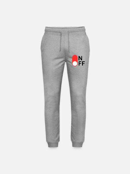 ON/OFF mode - Stanley/Stella Mover Unisex Organic Jogging Trousers - heather grey