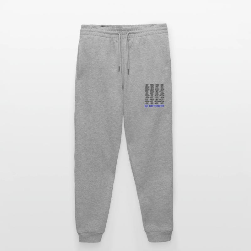 Be Different: Binary Pattern with Message Stanley/Stella Mover Unisex Organic Jogging Trousers