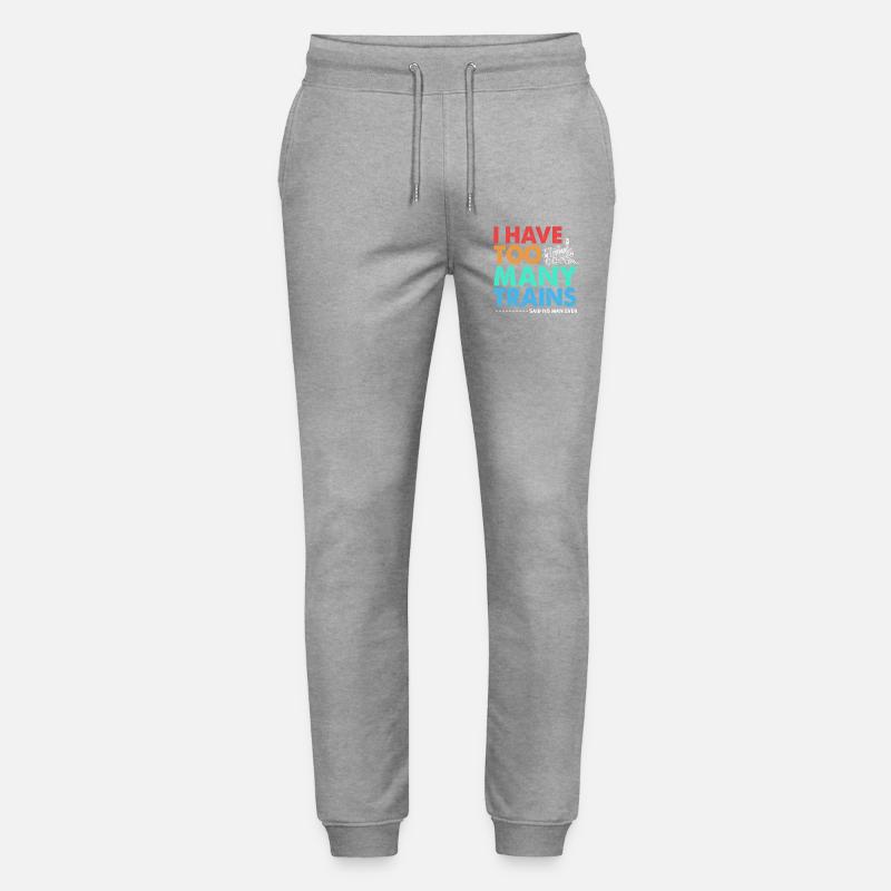 Model Railway Model Making Model Maker - Stanley/Stella Mover Unisex Organic Jogging Trousers - heather grey