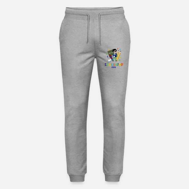 Schulkind 2026 bunt - Stanley/Stella Unisex Bio Jogginghose Mover  - Grau meliert