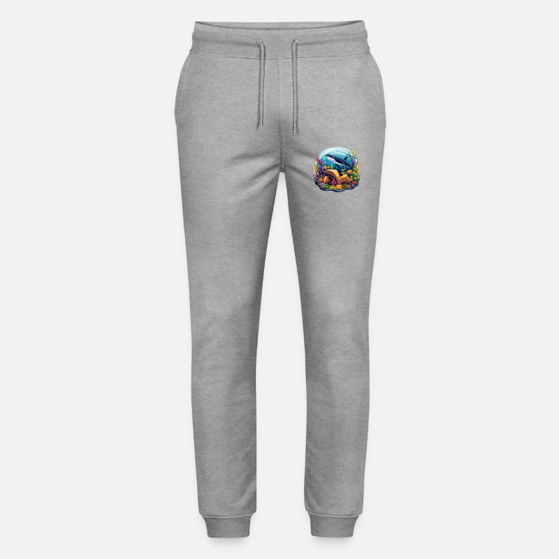 Unterwasserbuchparadies mit Wal - Stanley/Stella Unisex Bio Jogginghose Mover - Grau meliert