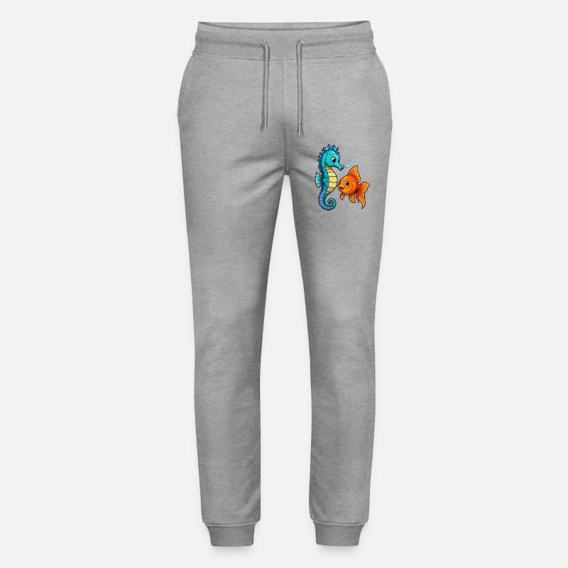 Unterwasserfreunde Seepferdchen - Stanley/Stella Unisex Bio Jogginghose Mover  - Grau meliert