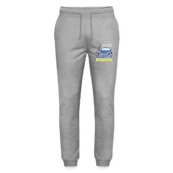 Rat, house rat, rat owner, rat lover - Stanley/Stella Mover Unisex Organic Jogging Trousers - heather grey - Front - Marisol (170cm) & Nik (191cm)