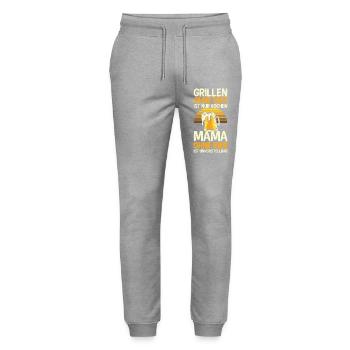 Bier Bierliebhaberin Mutter Mama - Stanley/Stella Unisex Bio Jogginghose Mover  - Grau meliert - Vorne - Marisol (170cm) & Nik (191cm)