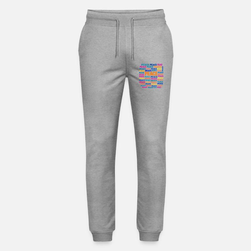 Peace - Stanley/Stella Unisex Bio Jogginghose Mover  - Grau meliert