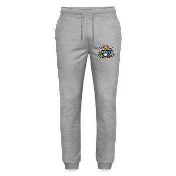 Minigolf King – King of Minigolf - Stanley/Stella Mover Unisex Organic Jogging Trousers - heather grey - Front - Marisol (170cm) & Nik (191cm)