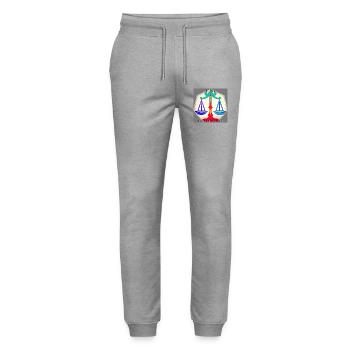 Poids - Pantalon de jogging bio MOVER Stanley/Stella unisexe - gris chiné - Devant - Marisol (170cm) & Nik (191cm)