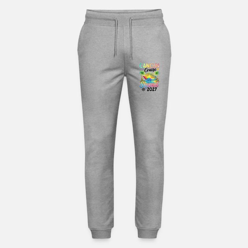 Cancun Cruise Squad 2027 - Stanley/Stella Unisex Bio Jogginghose Mover - Grau meliert