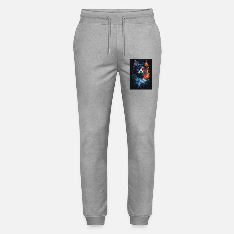 Cat_01 - Stanley/Stella Unisex Bio Jogginghose Mover - Grau meliert