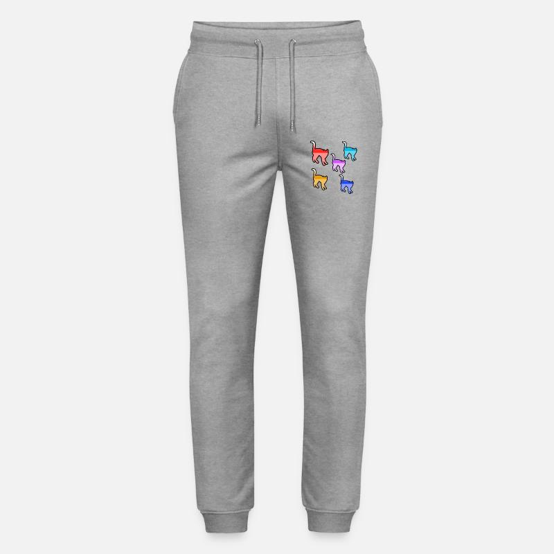 Katzen - Stanley/Stella Unisex Bio Jogginghose Mover  - Grau meliert