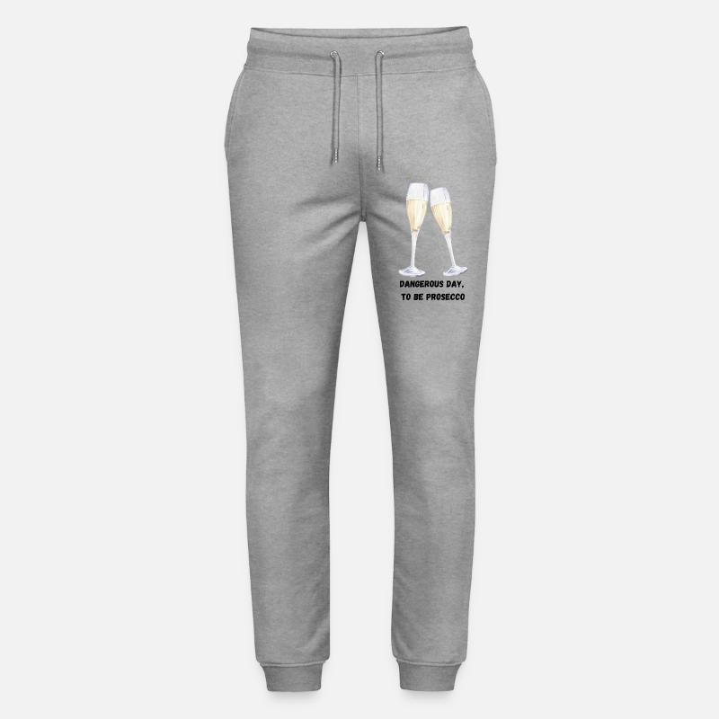 Verres Prosecco - Pantalon de jogging bio MOVER Stanley/Stella unisexe - gris chiné