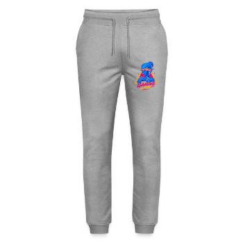 Gaming Lover Girl Retro - Stanley/Stella Unisex Bio Jogginghose Mover  - Grau meliert - Vorne - Marisol (170cm) & Nik (191cm)
