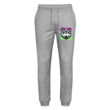 Wolf - Stanley/Stella Mover Unisex Organic Jogging Trousers - heather grey - Front - Marisol (170cm) & Nik (191cm)