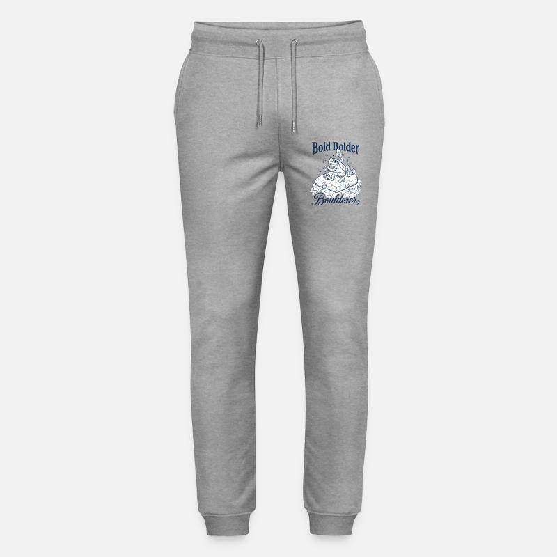 Bouldering Bold Bolder Boulderer - Pantalon de jogging bio MOVER Stanley/Stella unisexe - gris chiné