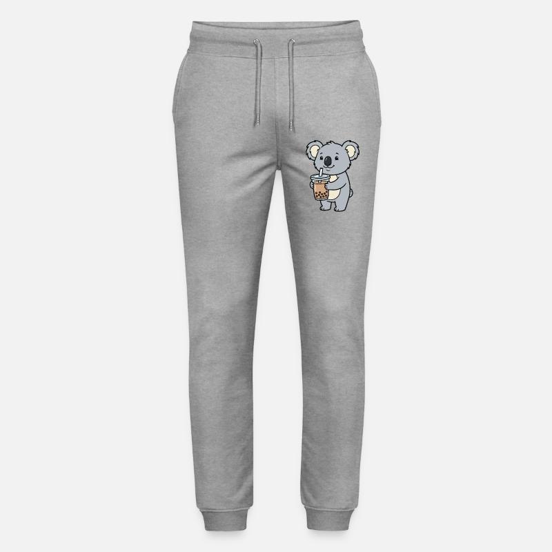 Bubble tea au koala - Pantalon de jogging bio MOVER Stanley/Stella unisexe - gris chiné
