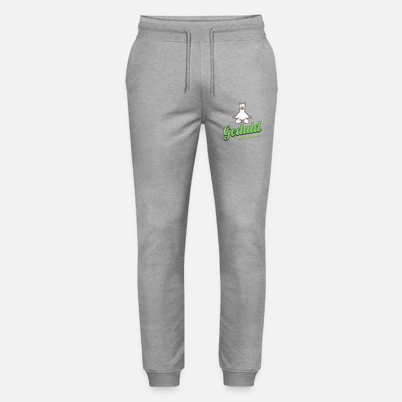 Geduld Alpaka Meditation - Stanley/Stella Unisex Bio Jogginghose Mover - Grau meliert