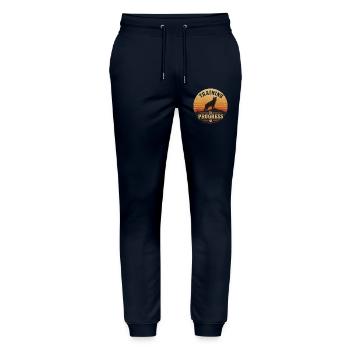 Formation en cours - Pantalon de jogging bio MOVER Stanley/Stella unisexe - marine - Devant - Marisol (170cm) & Nik (191cm)