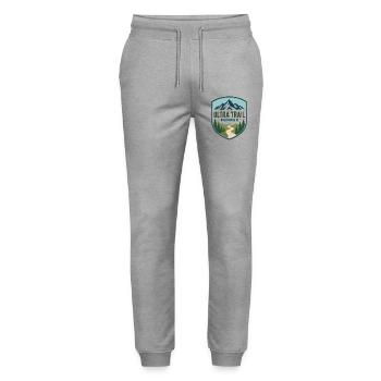 Ultra Trail Runner Mountain Shield - Stanley/Stella Unisex Bio Jogginghose Mover  - Grau meliert - Vorne - Marisol (170cm) & Nik (191cm)