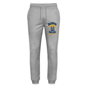 Schäferhirn Auf Vier Pfoten - Stanley/Stella Unisex Bio Jogginghose Mover  - Grau meliert - Vorne - Marisol (170cm) & Nik (191cm)