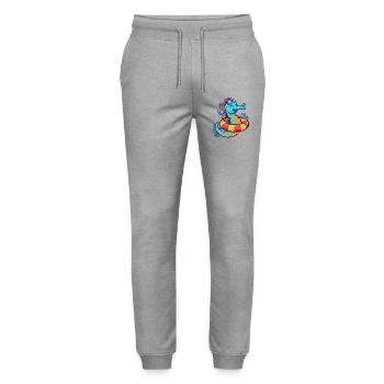 Funny seahorse - Stanley/Stella Mover Unisex Organic Jogging Trousers - heather grey - Front - Marisol (170cm) & Nik (191cm)