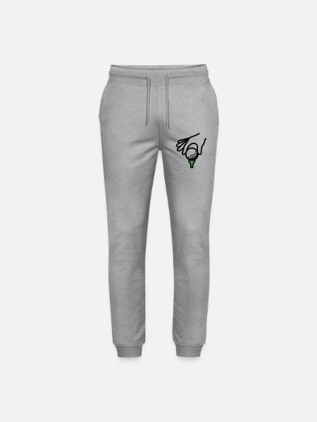 Golfball Abschlag Tee Golfsport Golfclub Golfer - Stanley/Stella Unisex Bio Jogginghose Mover  - Grau meliert
