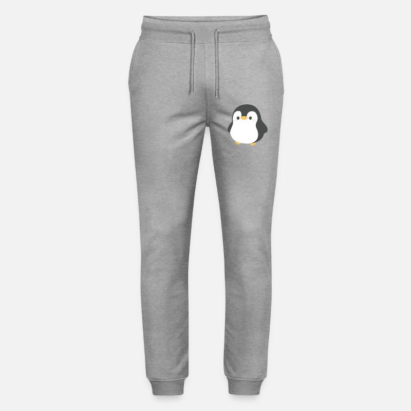 Chibi-Pinguin-Silhouette - Stanley/Stella Unisex Bio Jogginghose Mover - Grau meliert